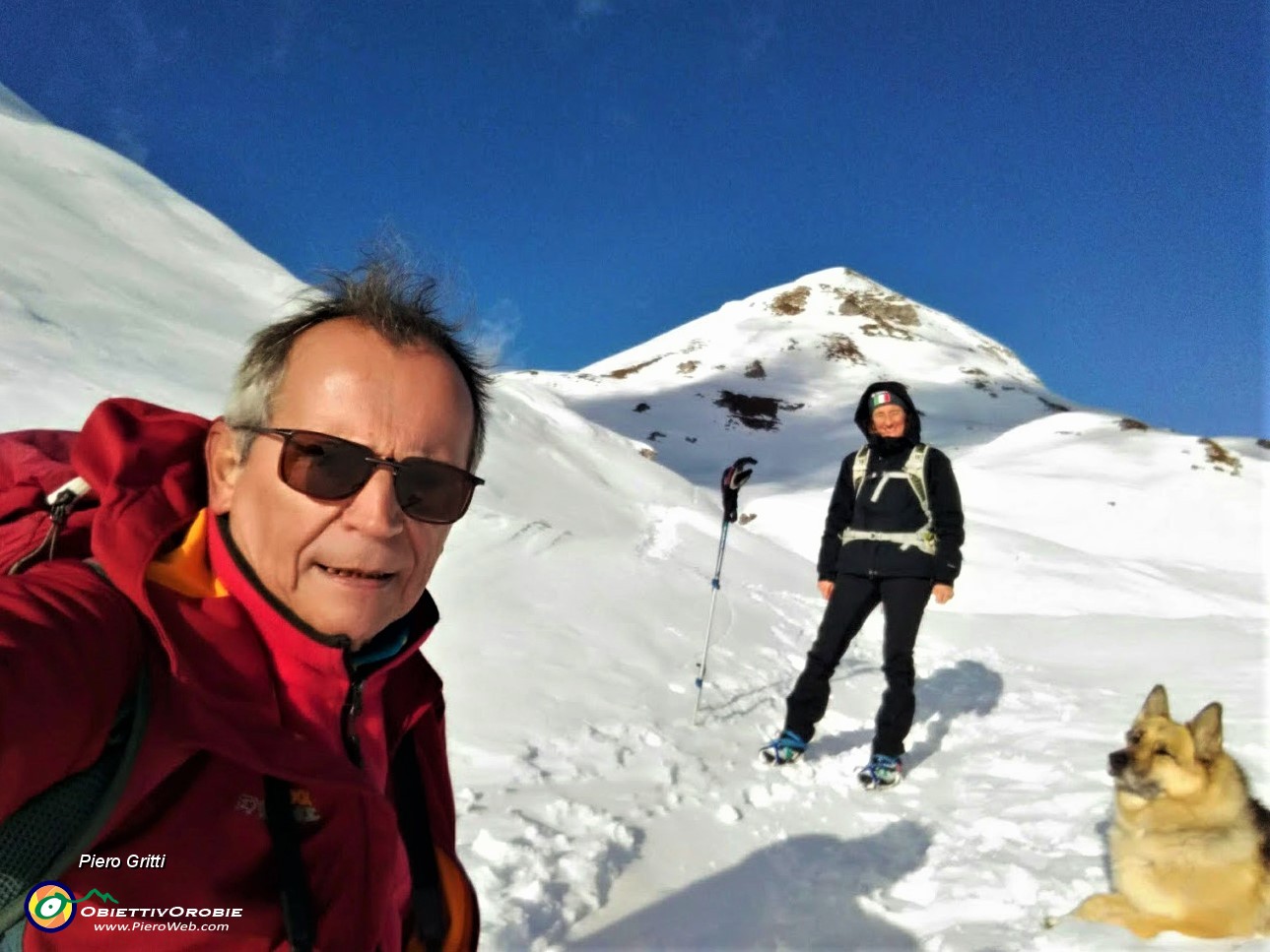 89 Selfie sul sent. 223 scendendo dal Bivacco Mistri con vista sul Pulpito.jpg